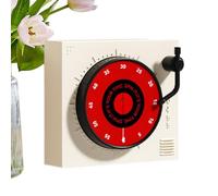 Timer Magnetico | Forma Di Giradischi Meccanico Magnetico | Timer Per Esercizi - Per Bambini Anziani Studenti Mamme Chef Cucina Cottura Dolci Studio Aula Palestra Ufficio Esami