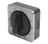 Timer magnetico in acciaio inox con design facile da usare, compagno perfetto per cucinare e studiare le attività
