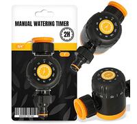 Timer manuale di irrigazione per il rubinetto, timer, timer dell'acqua, sistema di irrigazione, presa 1", con riduttore femmina 3/4" x spina 1", protezione filtro a maglia