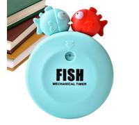 Timer Meccanici Promemoria Conto - Alla Rovescia Con Design A Pesce | Timer Da Cucina Per Lavoro Apprendimento Aula Sessione | Di Studio Educazione Formazione Compiti Lettura Timer Conto A