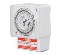 Timer Meccanico 24 Ore, Interruttore Orario Meccanico, Ciclo 24 Ore, Tipo di Orologio con Intervallo di 15 Minuti, Timer Industriale, Interruttore di Temporizzazione