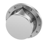Timer meccanico da cucina, magnetico, 1-60 minuti, con allarme forte, in acciaio inox, a breve termine, da cucina, come timer di apprendimento meccanico, timer per WC, timer (1 pezzo)