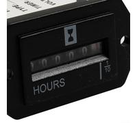 Timer meccanico HM002 per applicazioni con generatore di motori diesel con display da 0 a 99999,9 ore e supporto 6 V 80 V CC