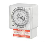 Timer meccanico interruttore AC 220 V 24 ore guida DIN con potenza 300H | PC ignifugo | Intervallo 15 min per sottostazione cucina MALLs SL-189