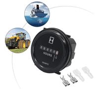 Timer meccanico misuratore ore per for camion barche veicoli AC DC tensione 6V