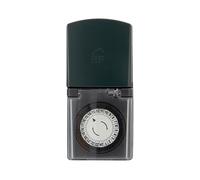 REV Timer meccanico IP44 nero-verde