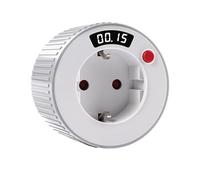 Timer meccanico per presa Countdown, timer digitale con contatore inverso, AC230 V, 16 A, 3680 W, interruttore a levetta semplice, 1 minuto, 24 ore, display a LED