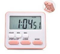 Timer Multifunzionale Silenzioso - Sveglia Digitale 12 Cm, Cucina Studentessa, Camera Da Letto | Gestione del Tempo Calmo Per Studi, Less Esercizi Di Cucina, Compiti Di Lavoro,