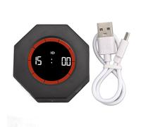 Timer ottagonale per pomodoro, timer visivo per produttività da scrivania per bambini, cubo rotante con sensore G per ADHD Attività per bambini Lavoro Studio 1 3 5 15 30 60 90 (Black)