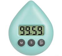 Timer per bambini a forma di goccia d'acqua 99 m, colore: blu pallido