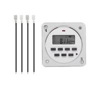 Timer per Cartelloni LCD Interruttore Temporizzato per Apparecchi Elettrici Programmi di Spegnimento Impostazione Manuale Accensione e Spegnimento