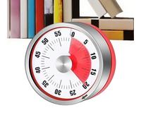 Timer per cucinare, timer meccanico da cucina, in acciaio, conto alla rovescia da 0 a 60 minuti, per preparare i pasti, chef, studenti, insegnanti e adulti