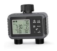Timer per irrigatore intelligente, timer per irrigazione a doppia uscita, irrigazione manuale automatica per ritardo della pioggia del prato del giardino