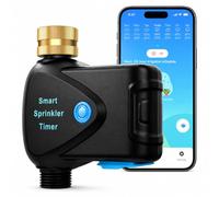 Timer per irrigatore WiFi, timer intelligente Bluetooth, timer dell'acqua per tubo da giardino con app, sistema di irrigazione automatico digitale compatibile con Alexa Google, per giardino all'aperto