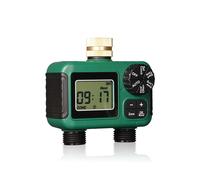 Timer per Irrigazione A 2 Uscite, Timer per Irrigazione IP55 Impermeabile con Display LCD per 2 Zone di Irrigazione Separate