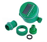 Timer per irrigazione da giardino, automatico con ritardo di pioggia e controllo manuale, regolabile da 1 minuto a 9 ore, 59 minuti, facile da installare, verde