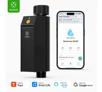 Timer per irrigazione intelligente Woox 2.4Ghz Wifi, controller automatico per giardino, impermeabile IP65, senza hub, connettore G3/4, ritardo pioggia, modalità manuale, programmazione irrigazione,