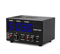 Timer Per Mma E Boxe Con Display Led Per La Preparazione Atletica Blue | Round Da 5 Min, Pause Di 0, 30 O 60 S, Cicalino E Ciclo Continuo Per Alternare Fasi Di Lavoro E Recupero