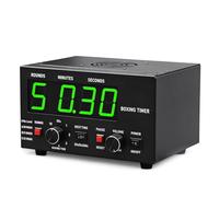 Timer Per Mma E Boxe Con Display Led Per La Preparazione Atletica Green | Round Da 5 Min, Pause Di 0, 30 O 60 S, Cicalino E Ciclo Continuo Per Alternare Fasi Di Lavoro E Recupero