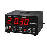 Timer Per Mma E Boxe Con Display Led Per La Preparazione Atletica Red | Round Da 5 Min, Pause Di 0, 30 O 60 S, Cicalino E Ciclo Continuo Per Alternare Fasi Di Lavoro E Recupero