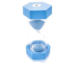 Timer per sabbia a clessidra da 3 minuti, timer visivo per bambini, timer per aule, timer per sabbia colorata per decorazioni, aule, cucina, giochi (blu macaron)
