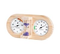 Timer per sauna - Misuratore igrometro da parete, display analogico con in legno | Strumento per la temperatura e l'umidità, per la casa, la spa, il bagno turco, il luogo di lavoro,