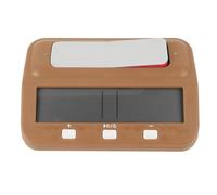 Timer per scacchi con allarme ritardato della ricompensa, orologio digitale per scacchi, timer per il conto alla rovescia con funzione di memoria per competizioni di gioco, ampio (Abbronzatura)