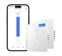 meross 2 Pcs Interruttore per tapparelle con Controllo percentuale (è necessario un filo neutro), Timer Switch per Persiane e Tende compatibile con Alexa, Google Home e SmartThings, Telecomando