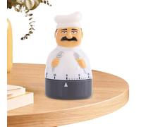 Timer per uova da cucina - Timer meccanico per il conto alla rovescia da 60 minuti, sveglia manuale dal design dello chef, strumento impermeabile | Pratico accessorio per il controllo del di cot