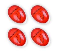 Timer Per Uova Sode, 4 Pezzi Colore Uovo Timer, Timer uova Egg, Cambia Colore Egg Timer, per Casa, Scuola, Ristorante, Rosso