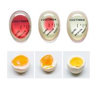 Timer per Uova Sode Indicatore per Cottura Uovo Sodo Soft Medium Hard Riutilizzabile Egg Timer Cambia Colore Non Tossico Sicuro Strumento Cucina Senza BPA
