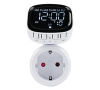 Timer presa elettrica temporizzatore 10 programmi di commutazione programmabili AC230V 16A 3680W presa con timer digitale schermo ruotabile a 360° presa temporizzata