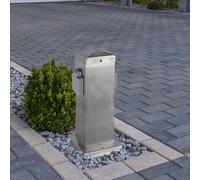 Timer Presa Scatola Esterno Corrente Ripartitore Movimento Acciaio Inox Giardino