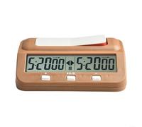 Timer professionale per scacchi con allarme integrato per strategie competitive e tattiche (marrone)