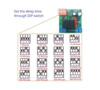Timer Regolabile 1-480Min Controller di Automazione Domestica AC 110V 220V Relè di Ritardo Semplice Accensione Ritardo OFF per