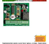 Timer Regolabile Universale Ingressi +/- Ritardo al Comando Ritardato 12 Vcc 24V