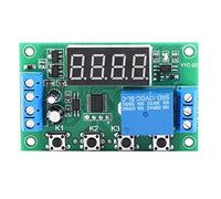 Timer Relay, YYC-2S Modulo di controllo automatico Interruttore di plastica regolabile Display a LED per elettrovalvola, pompa acqua, motore, cinghia leggera, ecc(12V)