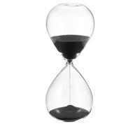 Timer Sabbia 15 Minuti, Orologio Sabbia Vetro Alto per Sandglass Nero