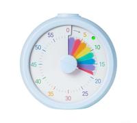 Timer Scolastico per ADHD Autismo Apprendimento Focus(Blue) | Gestione per tempo visiva, rotazione per semplice, autonomia bambini, per ideale compiti e gioco