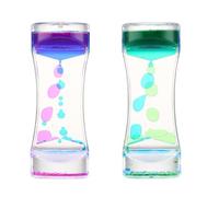 Timer Sensoriale Liquido,2 PCS Multicolore Clessidra Liquida Timer Sensoriale Liquido per Autismo Perfetti per Cronometrare il Tempo Clessidra Timers per Casa Bambini e Adulti