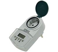 Timer settimanale digitale, per esterni IP44, batteria tampone