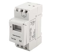 Timer Switch THC15A 220-240VAC 16A DIN Rail Timer digitale programmabile | Programmazione 7 giorni, backup batteria, chip anti-interferenza, HVAC e agricoltura