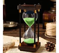 timer, Timer 30/60 minuti, clessidra, supporto in metallo, di sicurezza for bambini, classica versatile, accessori for ufficio e casa, 19 * 8,5(Green,60 minutes (24 * 9.5cm))