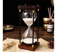 timer, Timer 30/60 minuti, clessidra, supporto in metallo, di sicurezza for bambini, classica versatile, accessori for ufficio e casa, 19 * 8,5(Wit,60 minutes (24 * 9.5cm))
