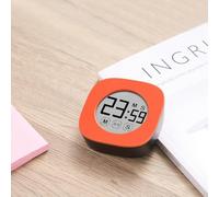 Timer touch screen per cucina e studio, orologio silenzioso regolabile con grande display LCD, 78 x 78 x 25 mm, compatibile con funzioni di conto alla rovescia e orologio, blu (arancione)