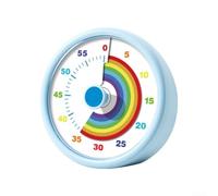 Timer visivo 60 minuti arcobaleno per quadrante per bambini aula visuale | Il quadrante arcobaleno svanisce visivamente, aiuta la percezione del tempo, ideale per la messa a fuoco dell'apprendimento