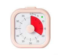 Timer visivo adatto ai bambini con conto alla rovescia e allarme per supportare lo sviluppo della gestione del tempo e dell'autodisciplina (rosa)