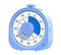 Timer visivo con vibrazione e avviso sonoro, conto alla rovescia di 12 ore, supporto regolabile, batteria ricaricabile, quadrante colorato grandi dimensioni Timer portatile(Blauw)