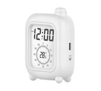 Timer Visivo, Cronometro per Conto Alla Rovescia da 120 Minuti, Orologio Digitale Silenzioso con Monitoraggio della Temperatura in Tempo per Gestione Tempo delle Forniture per Lavoro Domestico
