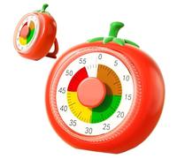 Timer Visivo Da 60 Minuti Per Bambini - Orologio Meccanico Con Conto Alla Rovescia Da 1 Ora Con Design A Base Di Frutta - Strumento Di Studio Per L'istruzione Domiciliare Con Allarme Per Scrivania Dei